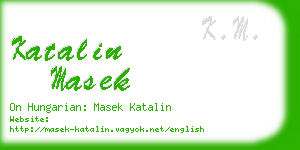 katalin masek business card